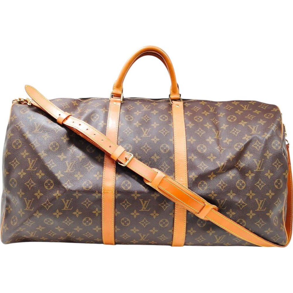 764730BJ (X6) Louis Vuitton Travel Bag Keepall 60 Brown Monogram
